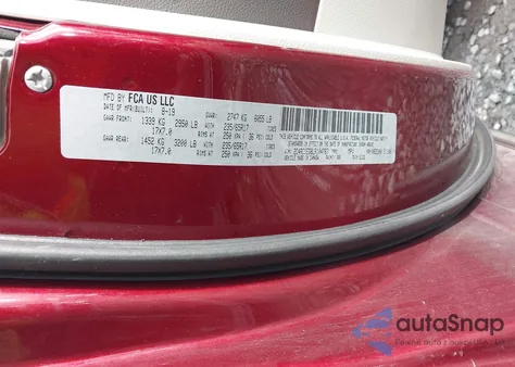 2020 Chrysler Pacifica Touring L Plus z USA, uszkodzony, nr VIN 2C4RC1EG8LR104787